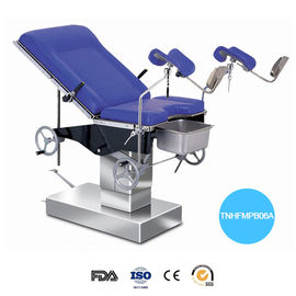 Chaise bleue hydraulique d'examen de Gyn de contrôle de travail de matelas de Tableau d'opération d'acier inoxydable